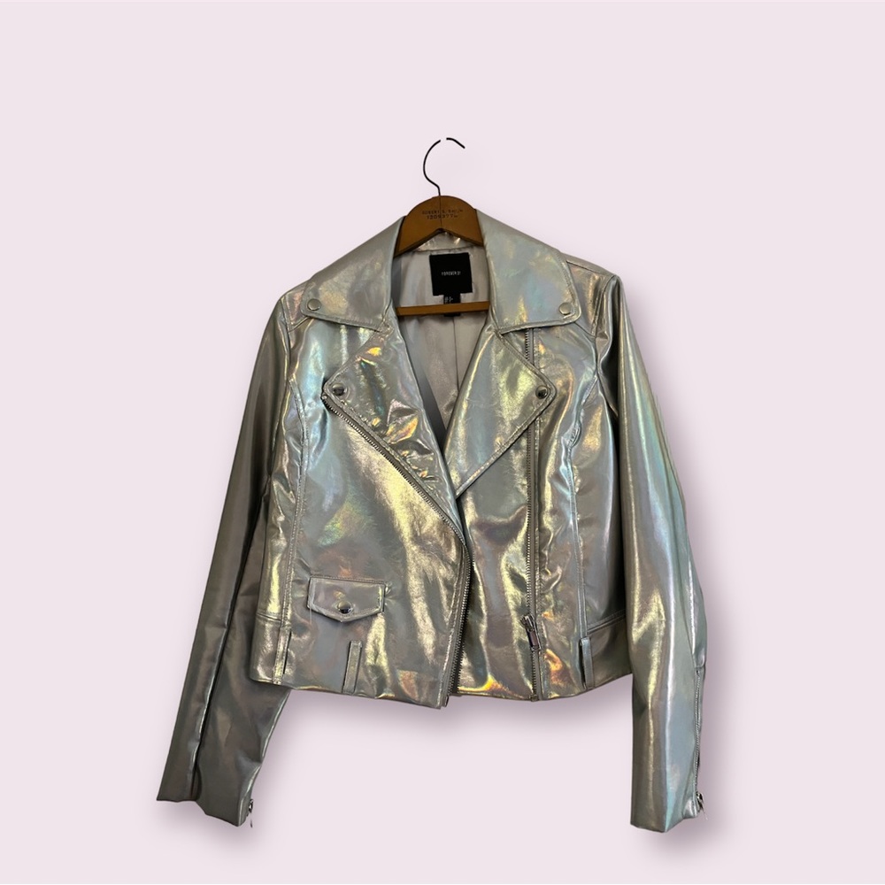 Fun holographic jacket from forever 21